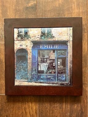 Paris Cafe Restaurant Front Ceramic Wall Tiles - Set of 3